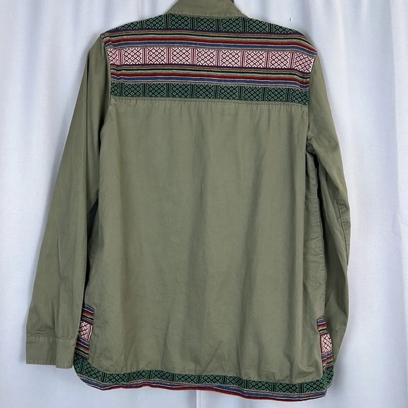 Rhyme & Echo Military Green Embroidered Jacket Size S - Picture 2 of 8